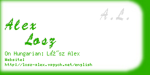 alex losz business card
